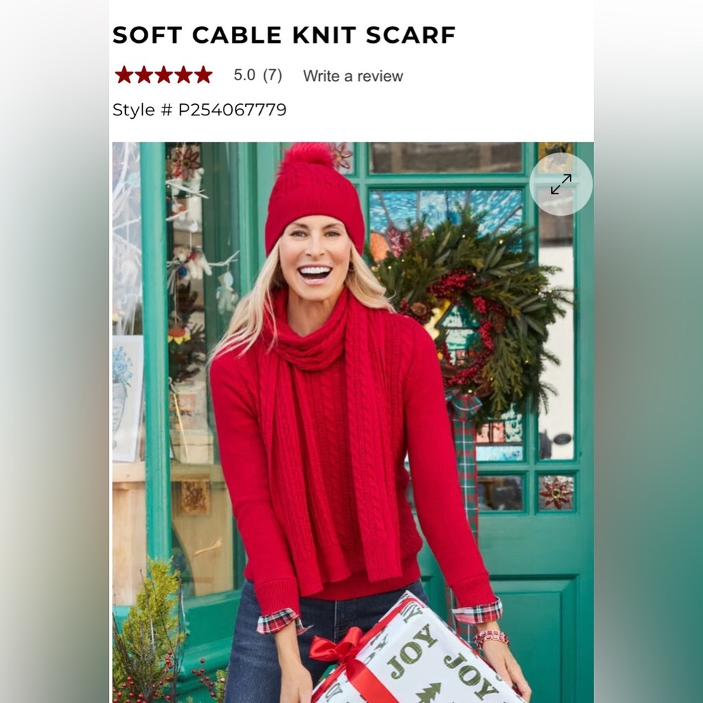 Scarf - Soft cable knit SCARF - Talbots